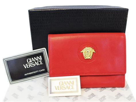 versace bags at kmart|Versace leather wallet.